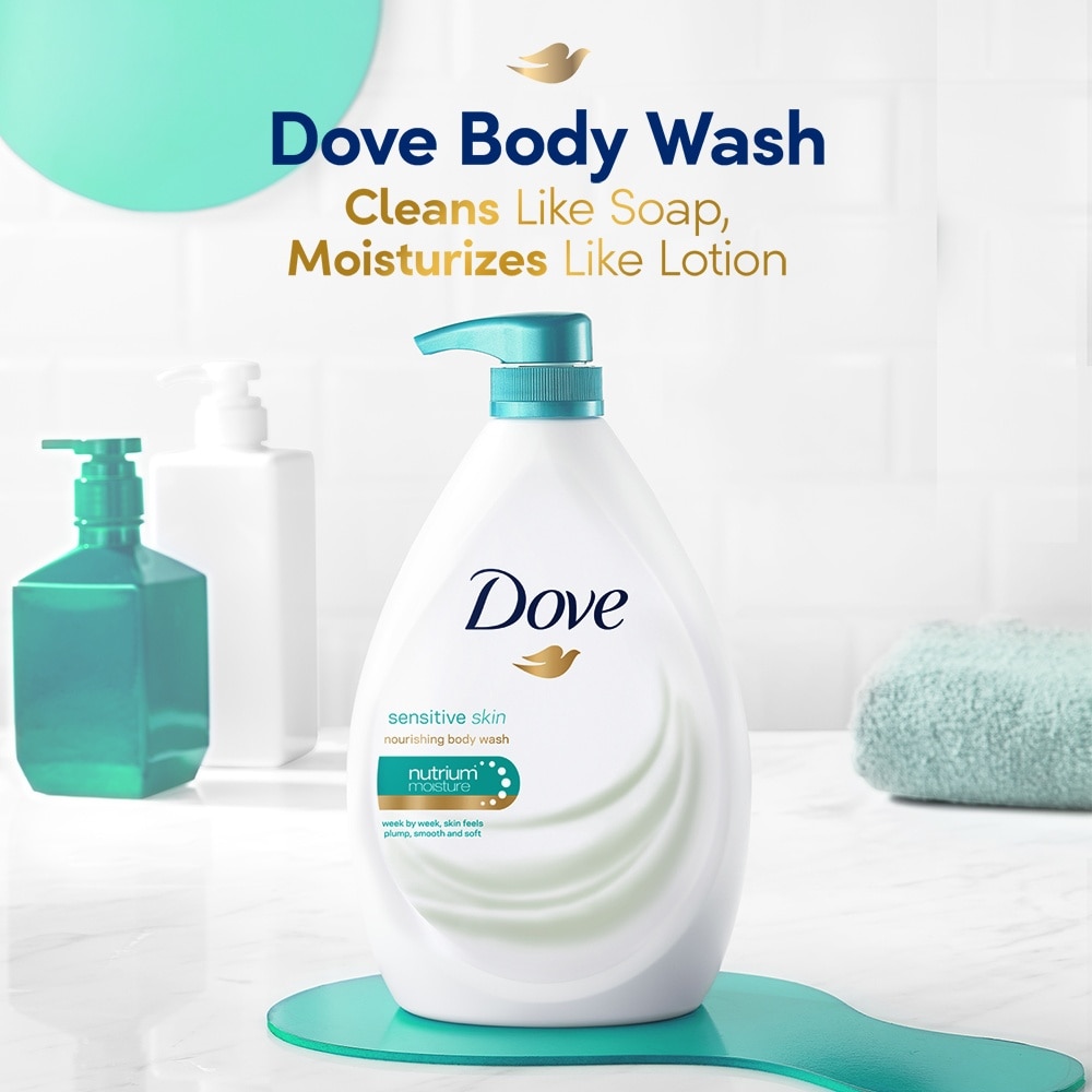 Dove Sensitive Skin Body Wash 1L<BR>