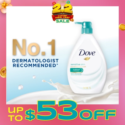 DOVE Dove Sensitive Skin Body Wash 1L