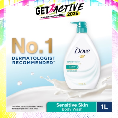DOVE - Sensitive Skin Body Wash 1L image