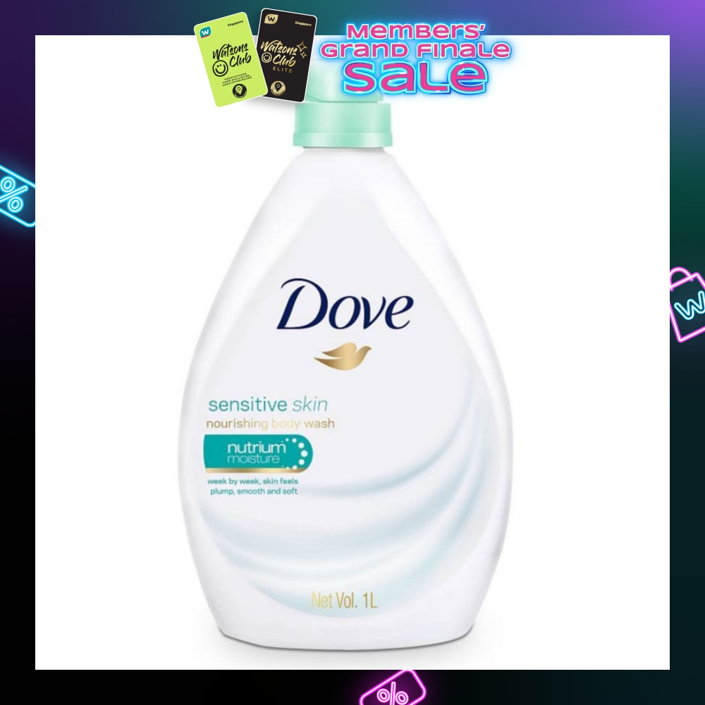 Dove Sensitive Skin Body Wash 1L<BR>