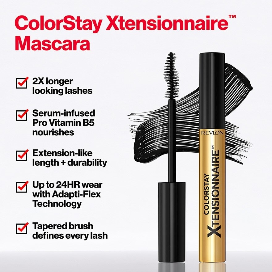 Colorstay Xtensionnaire Lengthening Waterproof Mascara 211 Black Noir 8ml