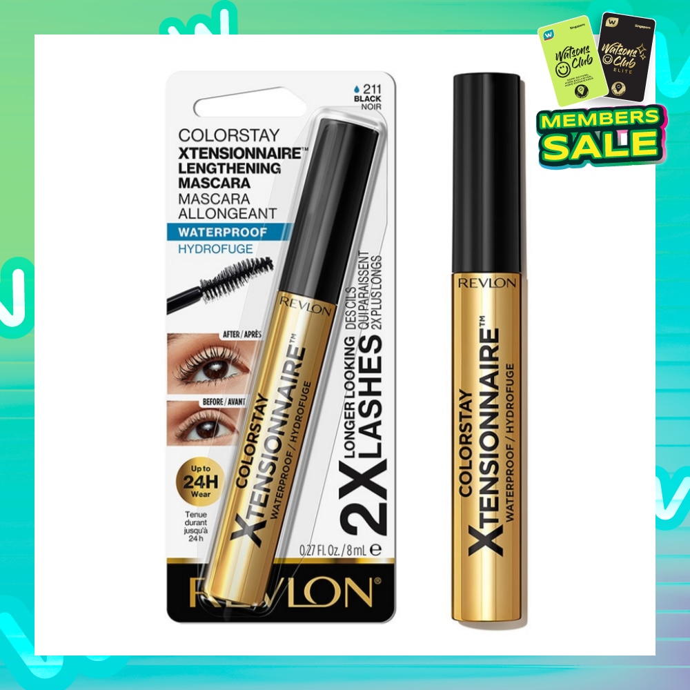 Colorstay Xtensionnaire Lengthening Waterproof Mascara 211 Black Noir 8ml