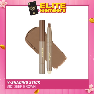 PERIPERA V Shading Blending Stick #002 Deep Brown 1s (Expiry: Feb`2026)