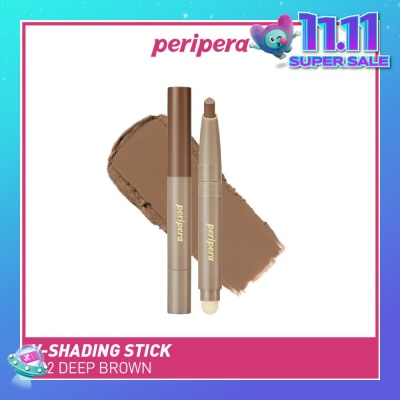 PERIPERA V Shading Blending Stick #002 Deep Brown 1s (Expiry: Feb`2026)
