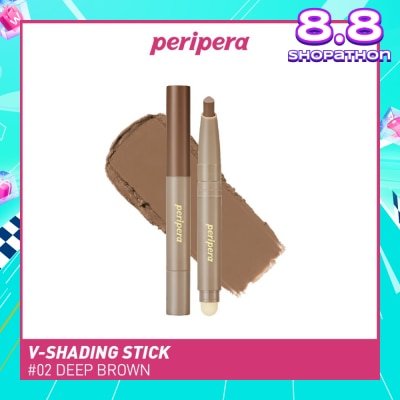 PERIPERA V Shading Blending Stick #002 Deep Brown 1s (Expiry: Feb`2026)