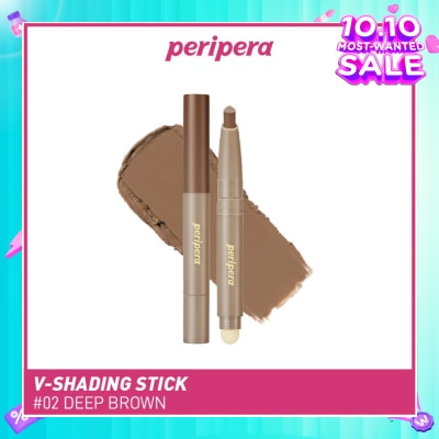 PERIPERA V Shading Blending Stick #002 Deep Brown 1s (Expiry: Feb`2026)