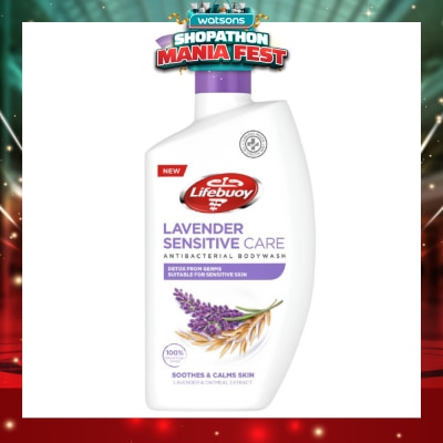 LIFEBUOY - Sensitive Care Bodywash Lavender + Oatmeal Extract (Suitable for Sensitive Skin + Detox From Germs) 900ml