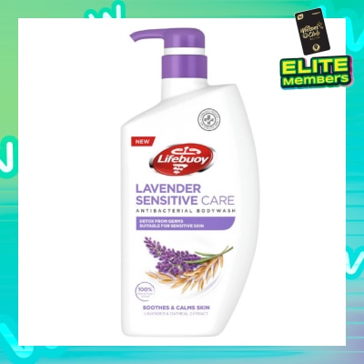 LIFEBUOY Sensitive Care Bodywash Lavender + Oatmeal Extract (Suitable for Sensitive Skin + Detox From Germs) 900ml