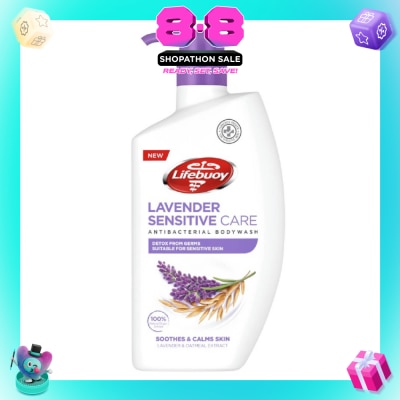LIFEBUOY - Sensitive Care Bodywash Lavender + Oatmeal Extract (Suitable for Sensitive Skin + Detox From Germs) 900ml