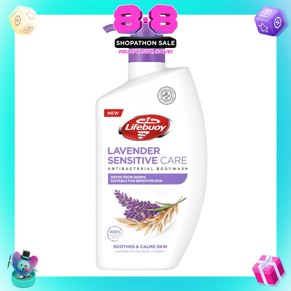 Sensitive Care Bodywash Lavender + Oatmeal Extract (Suitable for Sensitive Skin + Detox From Germs) 900ml