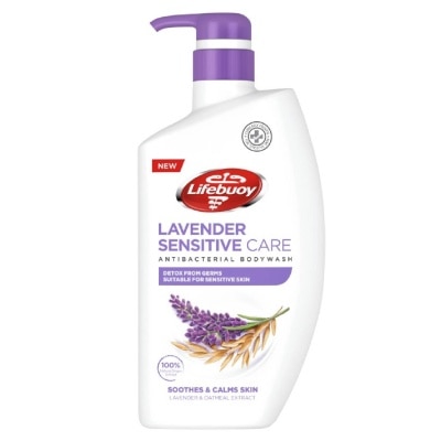 LIFEBUOY Sensitive Care Bodywash Lavender + Oatmeal Extract (Suitable for Sensitive Skin + Detox From Germs) 900ml