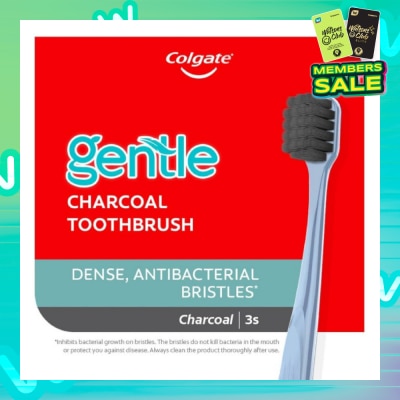 COLGATE Gentle Charcoal Toothbrush 3s