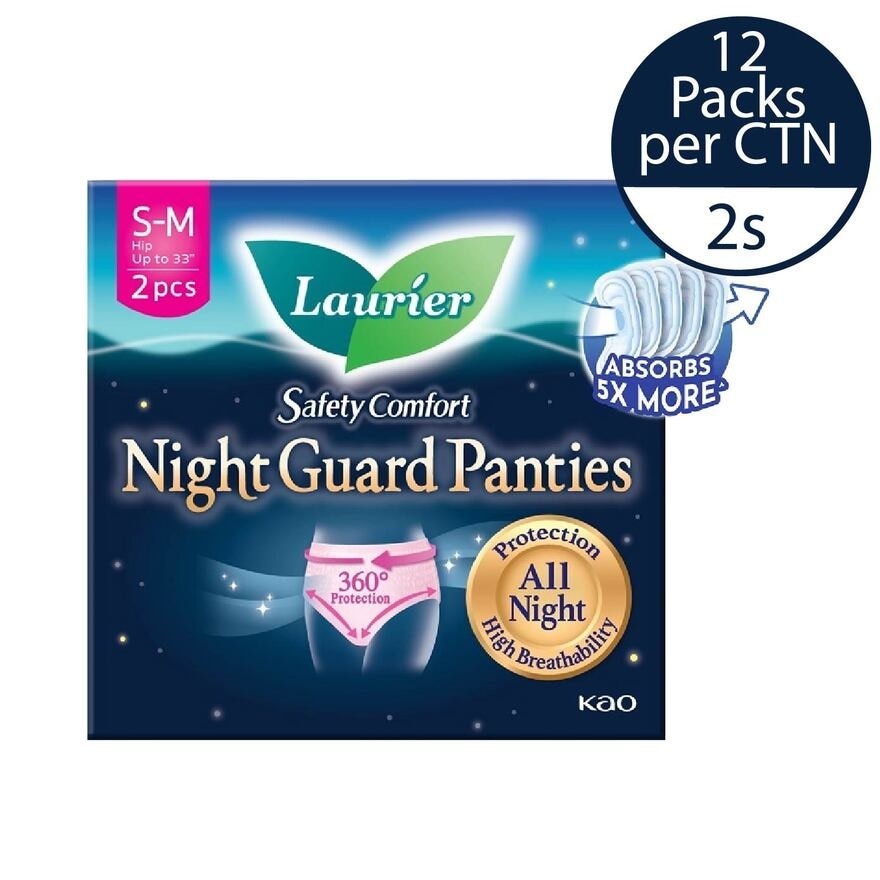 Safety Comfort Night Guard Panties Overnight Size M 2s x 12 (per carton)