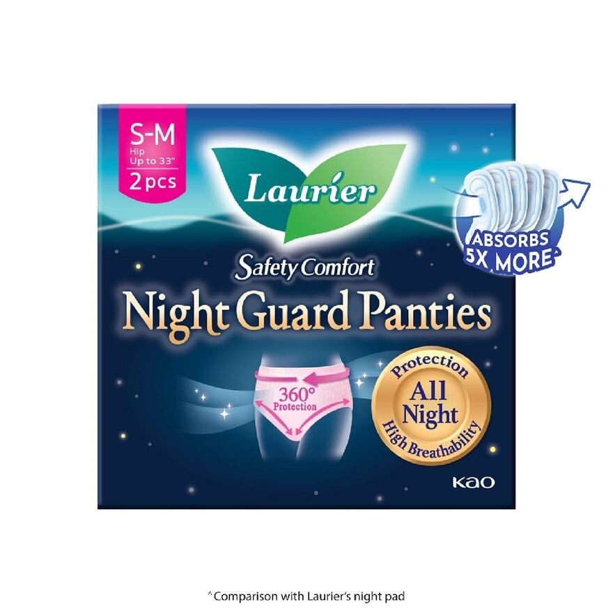 Safety Comfort Night Guard Panties Overnight Size M 2s x 12 (per carton)