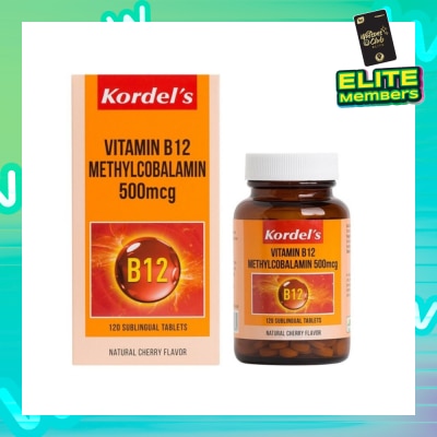KORDEL'S Vitamin B12 Methylcobalamin 500mcg 120s