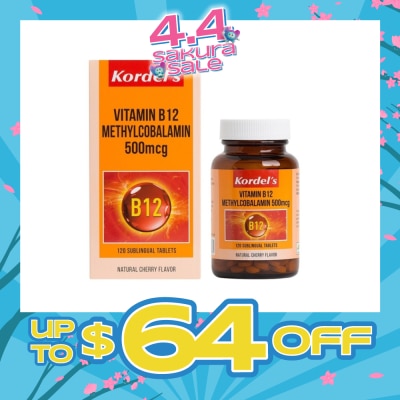 KORDEL'S - Vitamin B12 Methylcobalamin 500mcg 120s