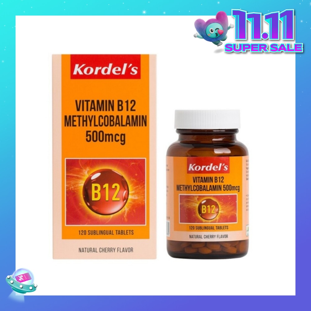 Vitamin B12 Methylcobalamin 500mcg 120s