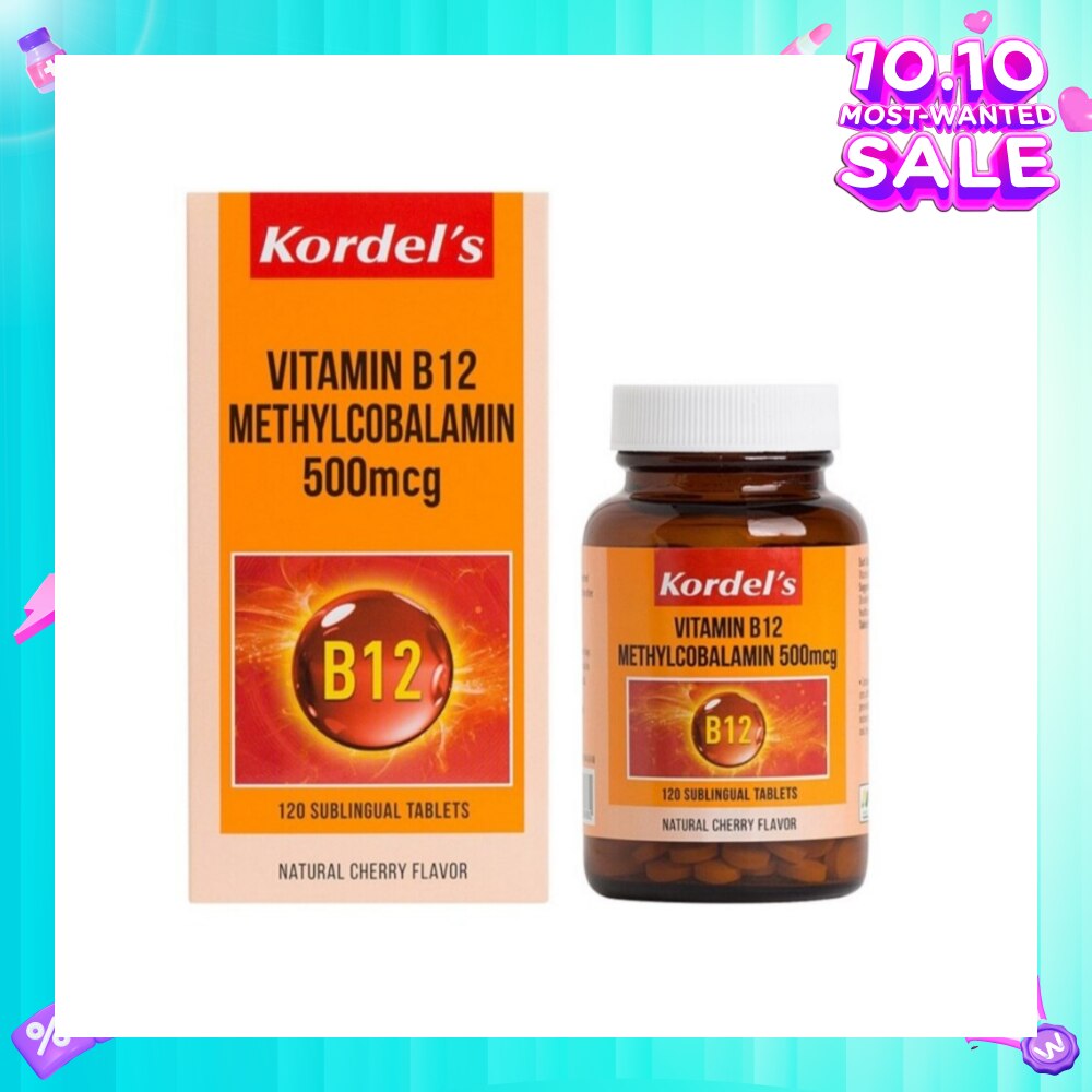 Vitamin B12 Methylcobalamin 500mcg 120s