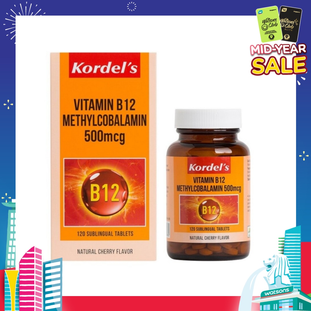 Vitamin B12 Methylcobalamin 500mcg 120s