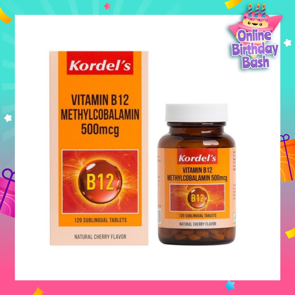 Vitamin B12 Methylcobalamin 500mcg 120s