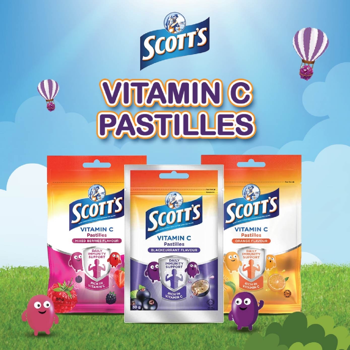Vitamin C Mix Berry Flavour 15 Pastilles (Expiry: Jun`2026)