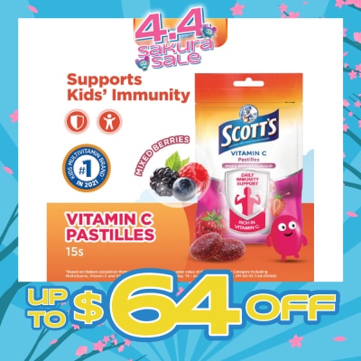 SCOTT'S - Vitamin C Mix Berry Flavour 15 Pastilles (Expiry: Nov`2026)