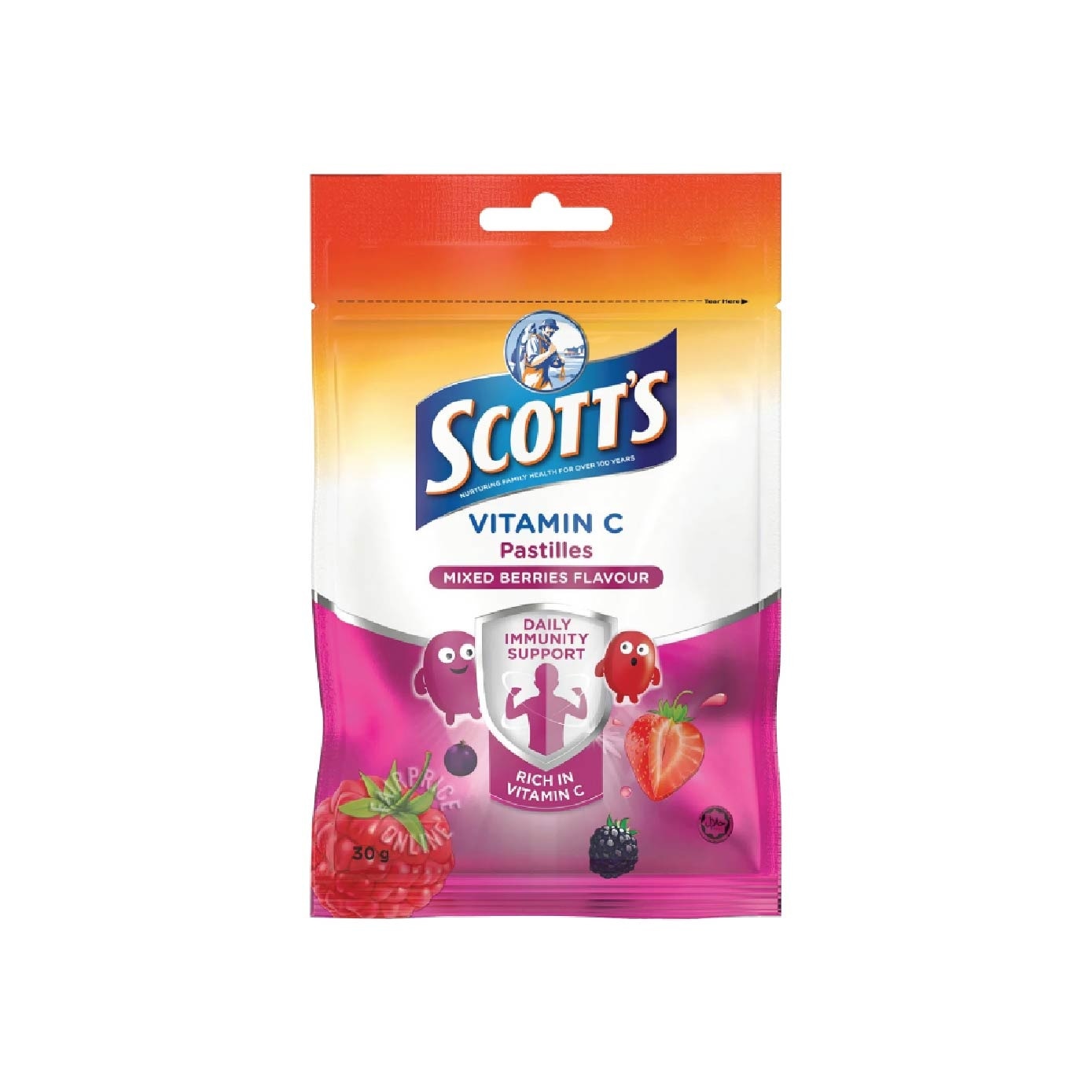 Vitamin C Mix Berry Flavour 15 Pastilles (Expiry: Jun`2026)