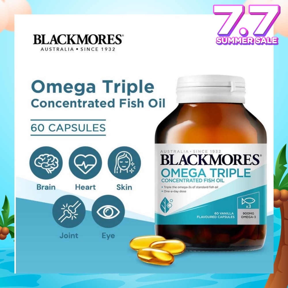 Omega Triple Concentrated Fish Oil Capsules 60s
