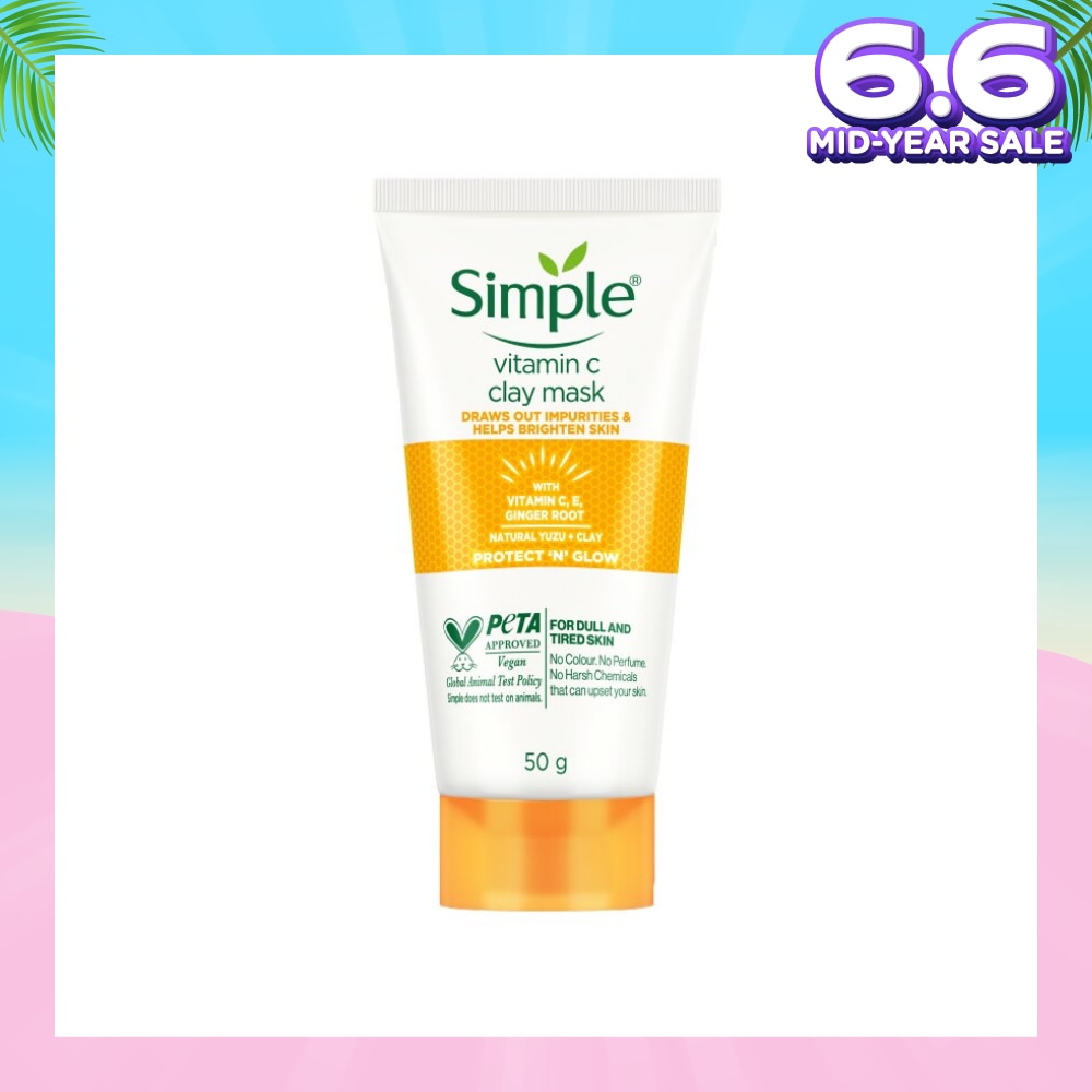 Vitamin C Clay Mask (For Dull & Tired Skin) 50g (Expiry: Feb`2026)