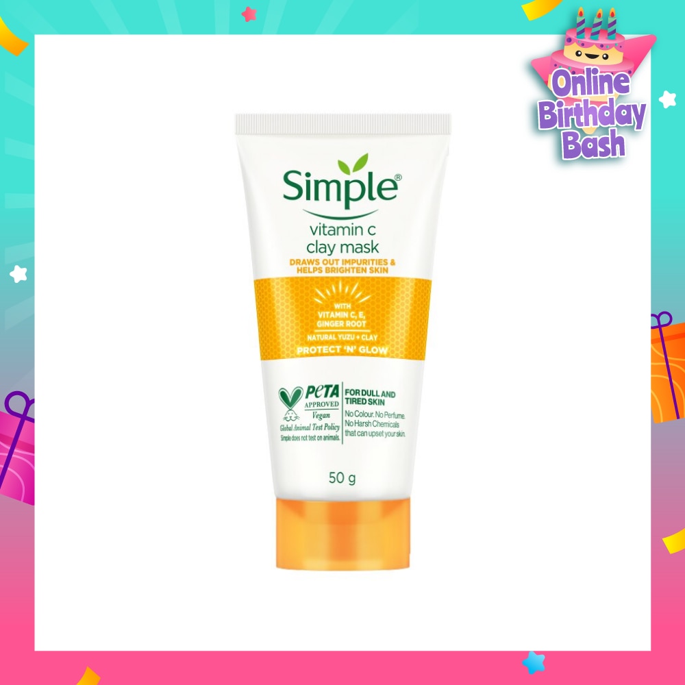 Vitamin C Clay Mask (For Dull & Tired Skin) 50g (Expiry: Feb`2026)