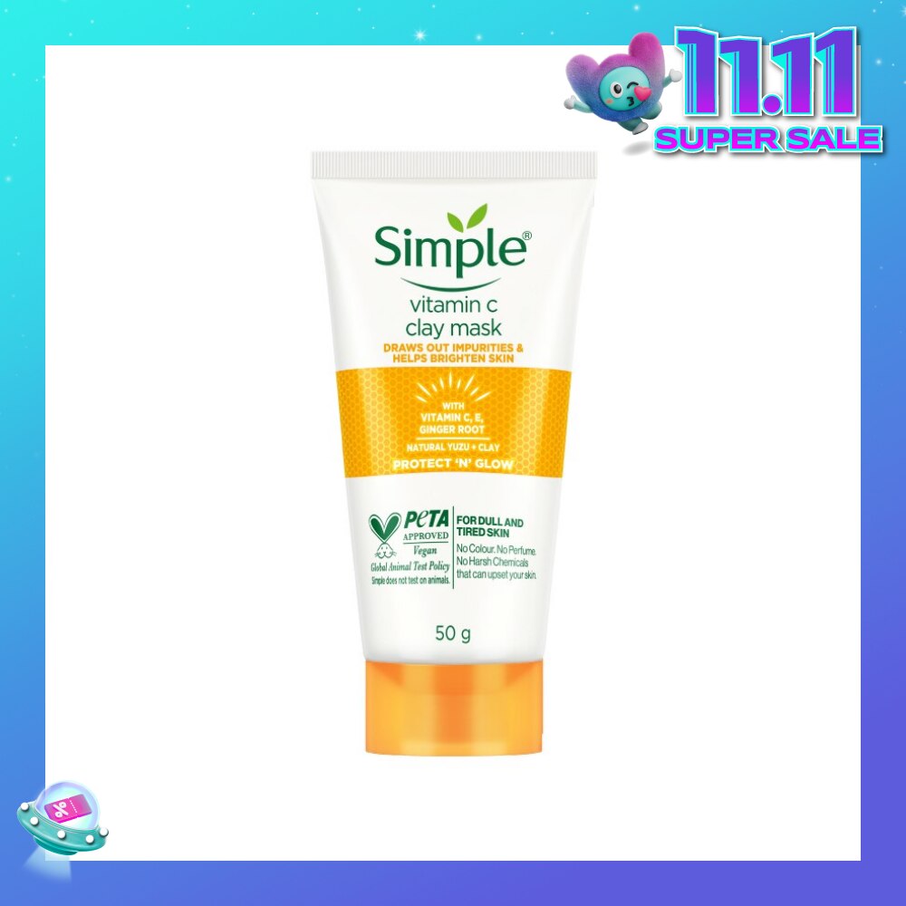 Vitamin C Clay Mask (For Dull & Tired Skin) 50g (Expiry: Feb`2026)