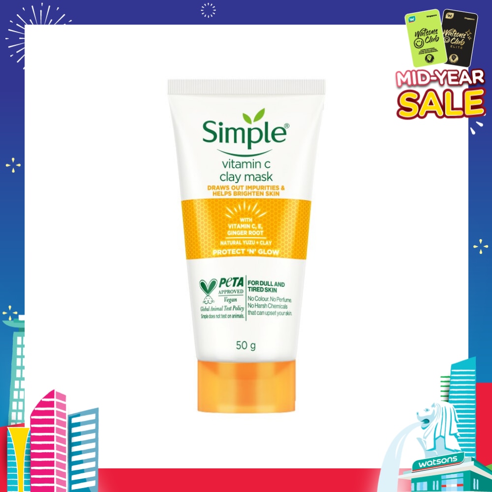 Vitamin C Clay Mask (For Dull & Tired Skin) 50g (Expiry: Feb`2026)
