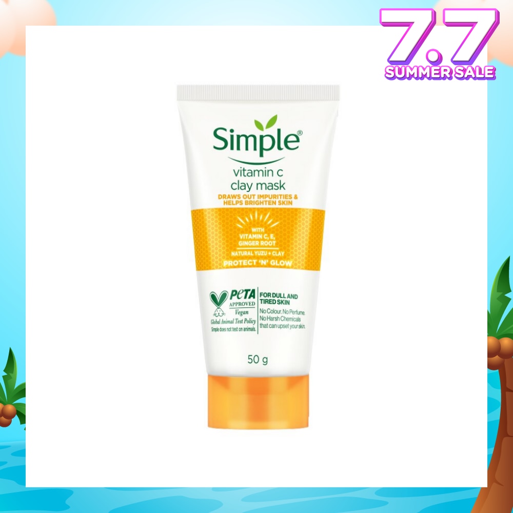 Vitamin C Clay Mask (For Dull & Tired Skin) 50g (Expiry: Feb`2026)