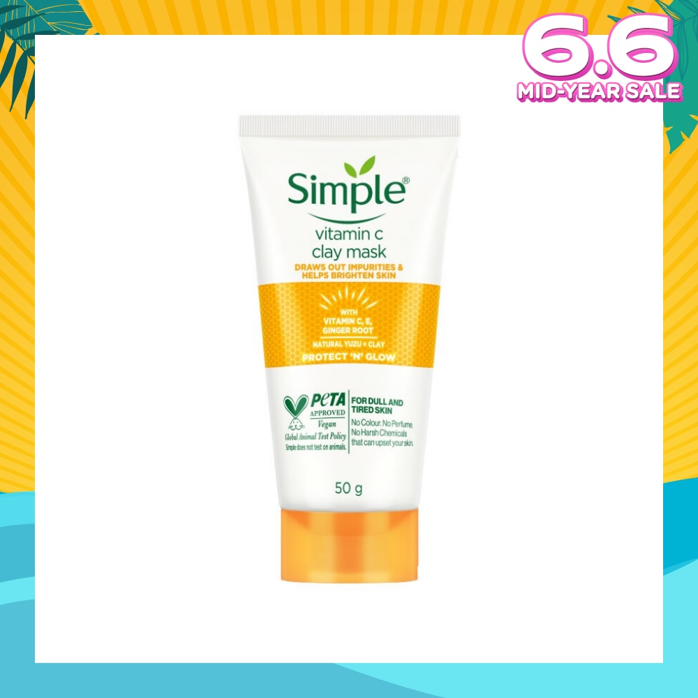 Vitamin C Clay Mask (For Dull & Tired Skin) 50g (Expiry: Feb`2026)