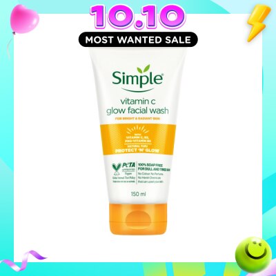 SIMPLE Vitamin C Glow Facial Wash 150ml image