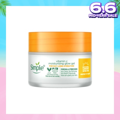 SIMPLE Vitamin C Moisturising Glow Gel (For Dull & Tired Skin) 40g (Expiry: Jan`2026)