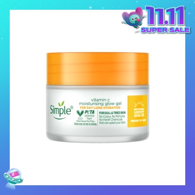 SIMPLE Vitamin C Moisturising Glow Gel (For Dull & Tired Skin) 40g (Expiry: Jan`2026)