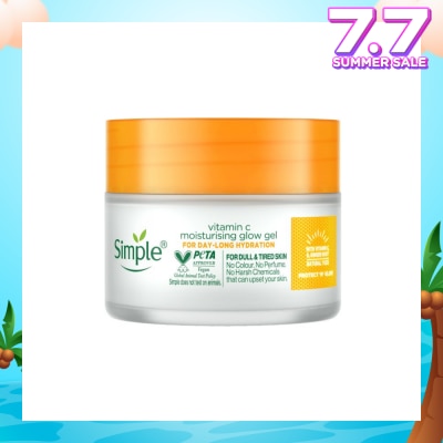 SIMPLE Vitamin C Moisturising Glow Gel (For Dull & Tired Skin) 40g (Expiry: Jan`2026)
