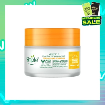 SIMPLE Vitamin C Moisturising Glow Gel (For Dull & Tired Skin) 40g (Expiry: Jan`2026)