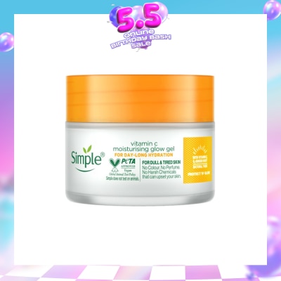 SIMPLE - Vitamin C Moisturising Glow Gel (For Dull & Tired Skin) 40g