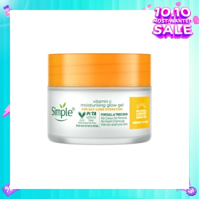 SIMPLE Vitamin C Moisturising Glow Gel (For Dull & Tired Skin) 40g (Expiry: Jan`2026)