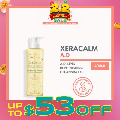 AVÈNE XeraCalm A.D Lipid-Replenishing Cleansing Oil (To Soothes Itching) 400ml