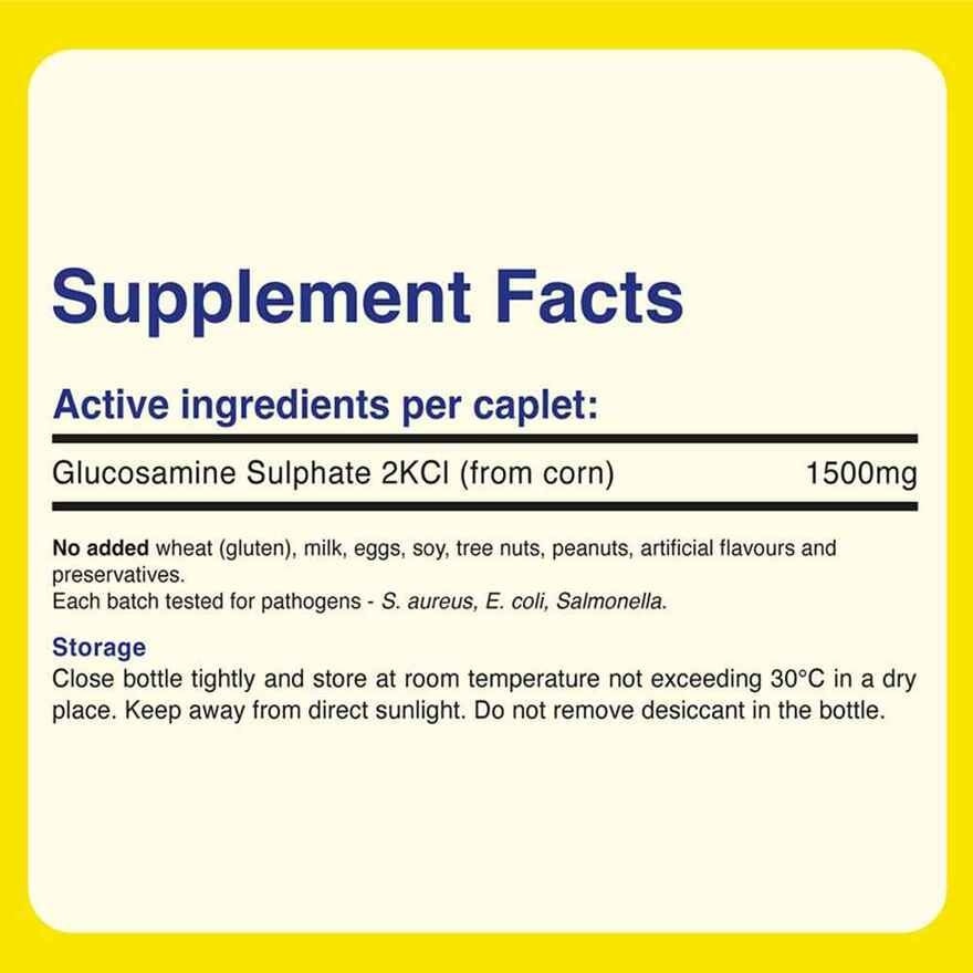 Vegetarian Glucosamine 1500mg Caplet (For Lubricate & Protect Joints) 190s