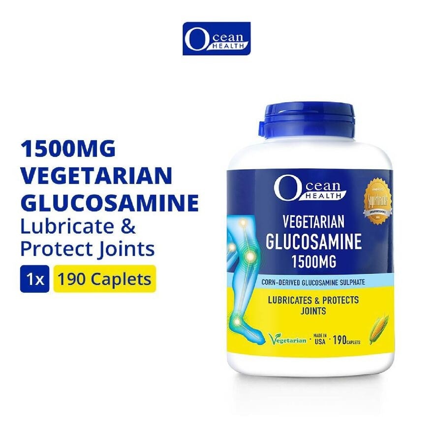 Vegetarian Glucosamine 1500mg Caplet (For Lubricate & Protect Joints) 190s