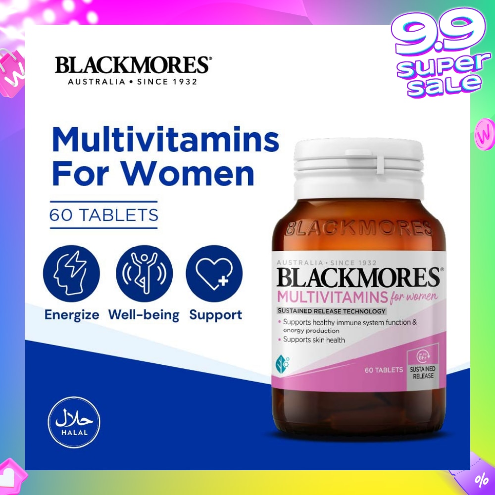 Multivitamins Tablet For Women (Support Skin Health + For Healthy Immune System Function) 60s