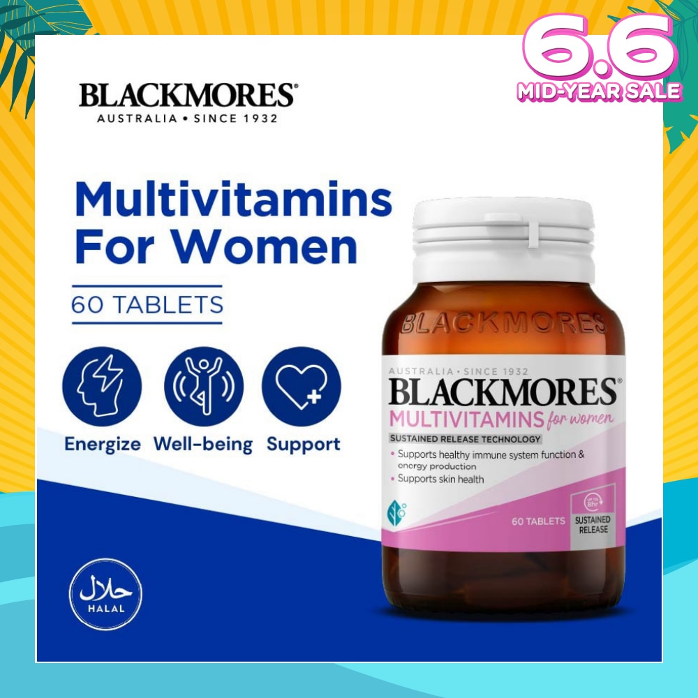 Multivitamins Tablet For Women (Support Skin Health + For Healthy Immune System Function) 60s