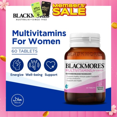 BLACKMORES Multivitamins Tablet For Women (Support Skin Health + For Healthy Immune System Function) 60s