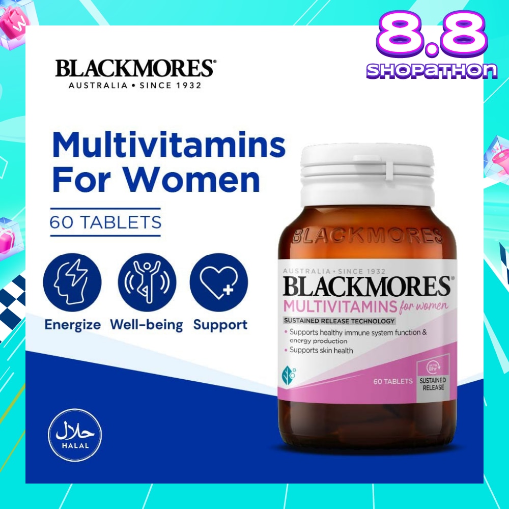 Multivitamins Tablet For Women (Support Skin Health + For Healthy Immune System Function) 60s