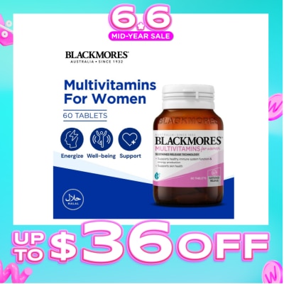 BLACKMORES - Multivitamins Tablet For Women (Support Skin Health + For Healthy Immune System Function) 60s