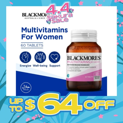 BLACKMORES - Multivitamins Tablet For Women (Support Skin Health + For Healthy Immune System Function) 60s